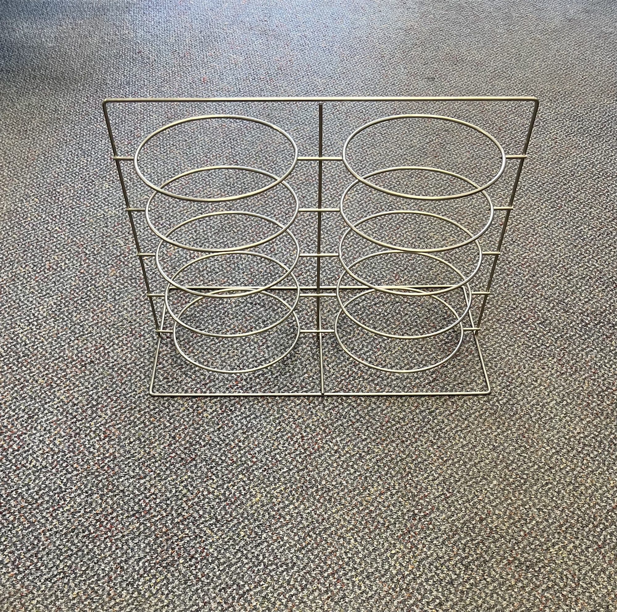 Wire four-cup beverage and drink carrier rack