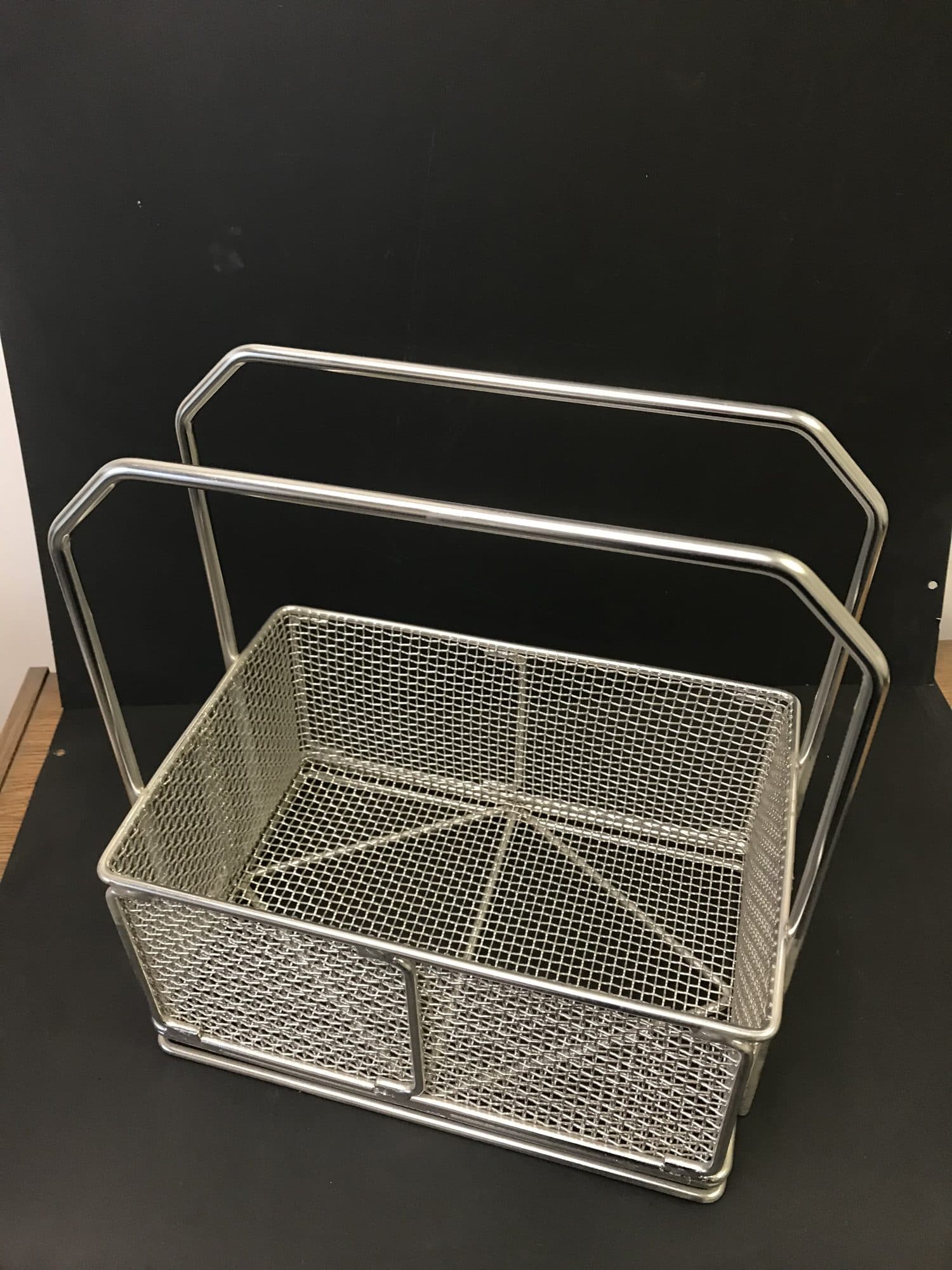 Wire parts washing basket