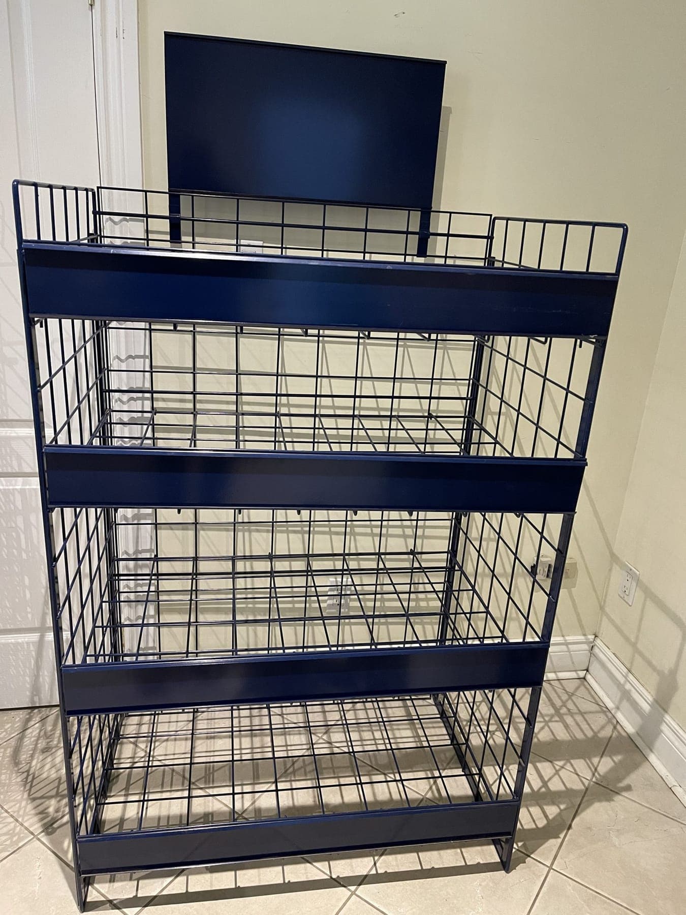 Almeida's Wire showroom display of finished wire products
